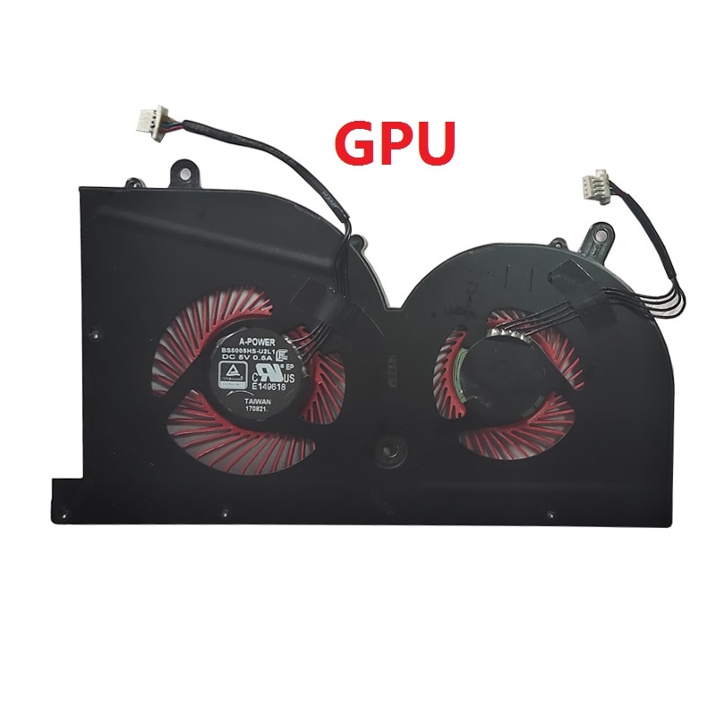 NEW Laptop cpu cooling fan for MSI GS63VR GS63 GS73 GS73VR MS-17B1 Stealth Pro CPU BS5005HS-U2F1 GPU BS5005HS-U2L1 COOLER NEW Laptop cpu cooling fan for MSI GS63VR GS63 GS73 GS73VR MS-17B1 Stealth Pro CPU BS5005HS-U2F1 GPU BS5005HS-U2L1 COOLER
