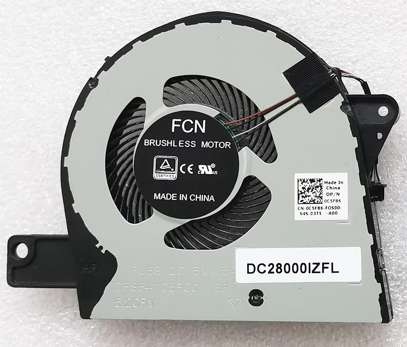 Laptop cpu cooling fan cooler radiator for Dell Latitude 5580 fan cooler heatsink 0C5F86 C5F86 EG50060S1-C330-S9A DC28000IZSL Laptop cpu cooling fan cooler radiator for Dell Latitude 5580 fan cooler heatsink 0C5F86 C5F86 EG50060S1-C330-S9A DC28000IZSL