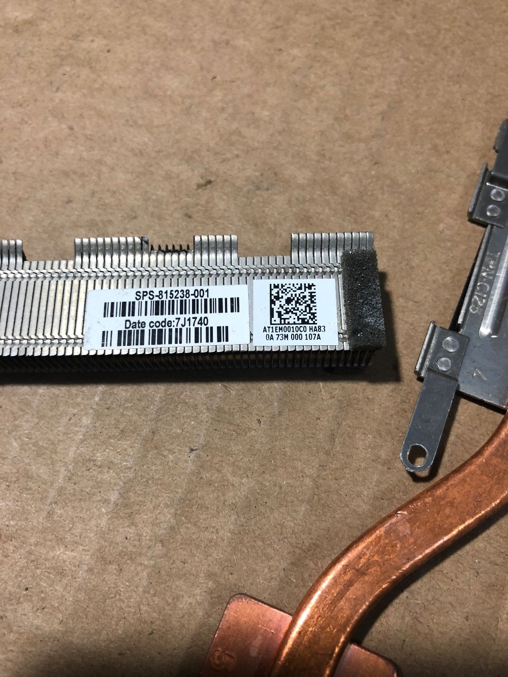 Original for HP 15-AC 15-AC121DX 15-A cooling heatsink with fan 815238-001 Original for HP 15-AC 15-AC121DX 15-A cooling heatsink with fan 815238-001