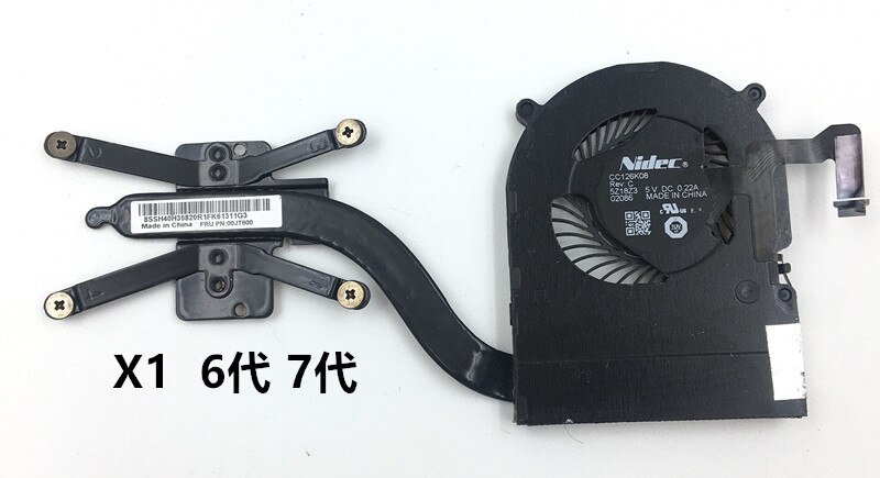 Original CPU heatsink cooling fan For Lenovo ThinkPad X1 6th and 7th Cooing Fan 00JT800 01AW976 01YT252 Original CPU heatsink cooling fan For Lenovo ThinkPad X1 6th and 7th Cooing Fan 00JT800 01AW976 01YT252