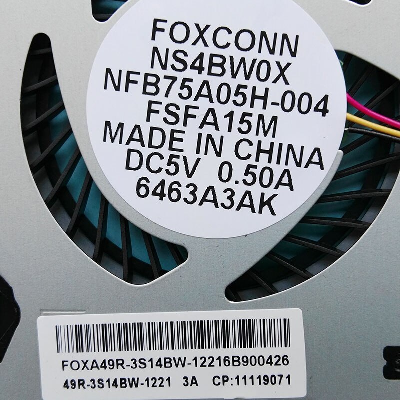 New original Cpu fan for foxconn NS4BW0X NFB75A05H-004 FSFA15M 49R-3S14BW-1221 cpu cooling fan cooler