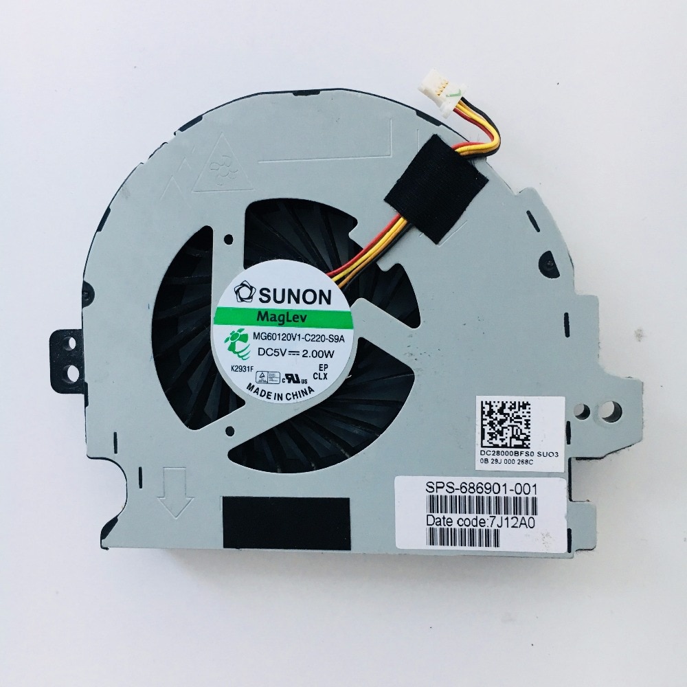 Fan HP M6 M6-1000 M6T-1000 M6-1100 M6-1205 1225DX M6-1310 M6-1045DX 687231-001