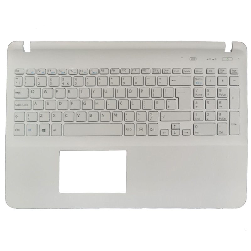 UK laptop keyboard FOR SONY SVF1521AGXB SVF154 SVF153A1YM SVF153B1Y SVF1521T2EB without touchpad Palmrest upper Cover