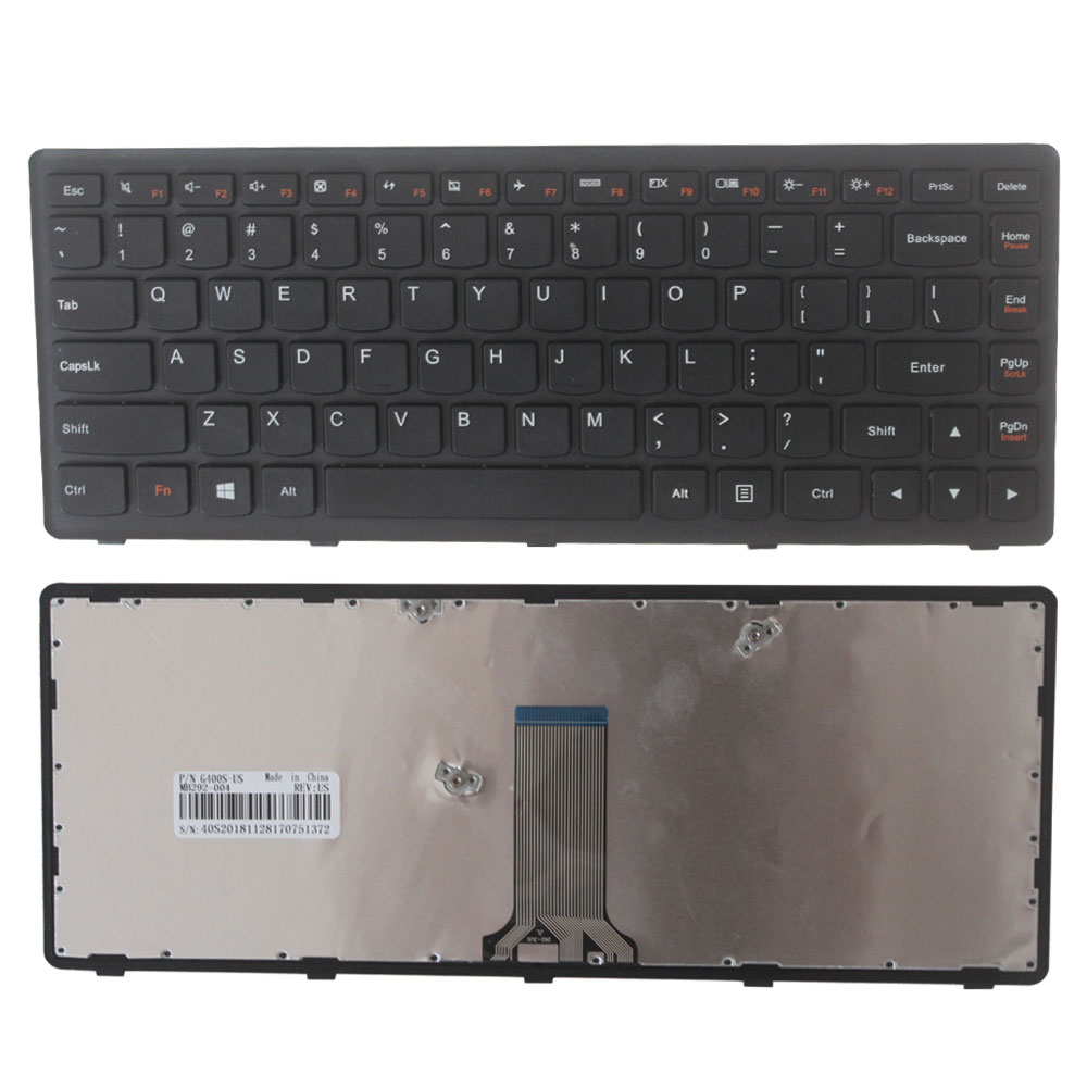 New US keyboard For Lenovo G400AS G400S G400AS G400AS G405S Z410 Laptop Keyboard with Frame English black
