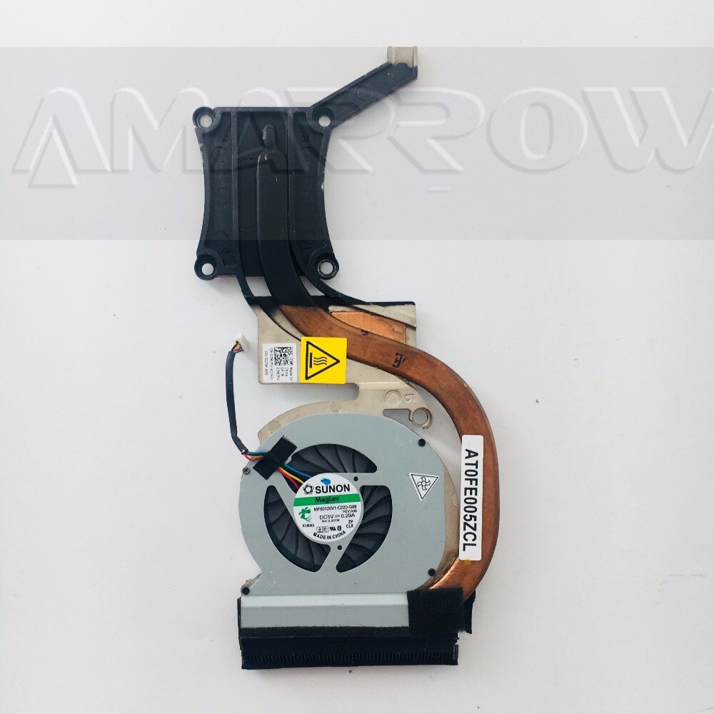 Original free shipping laptop heatsink cooling fan cpu cooler For DELL E6420 CPU heatsink 0TYP01 AT0FE002SC0