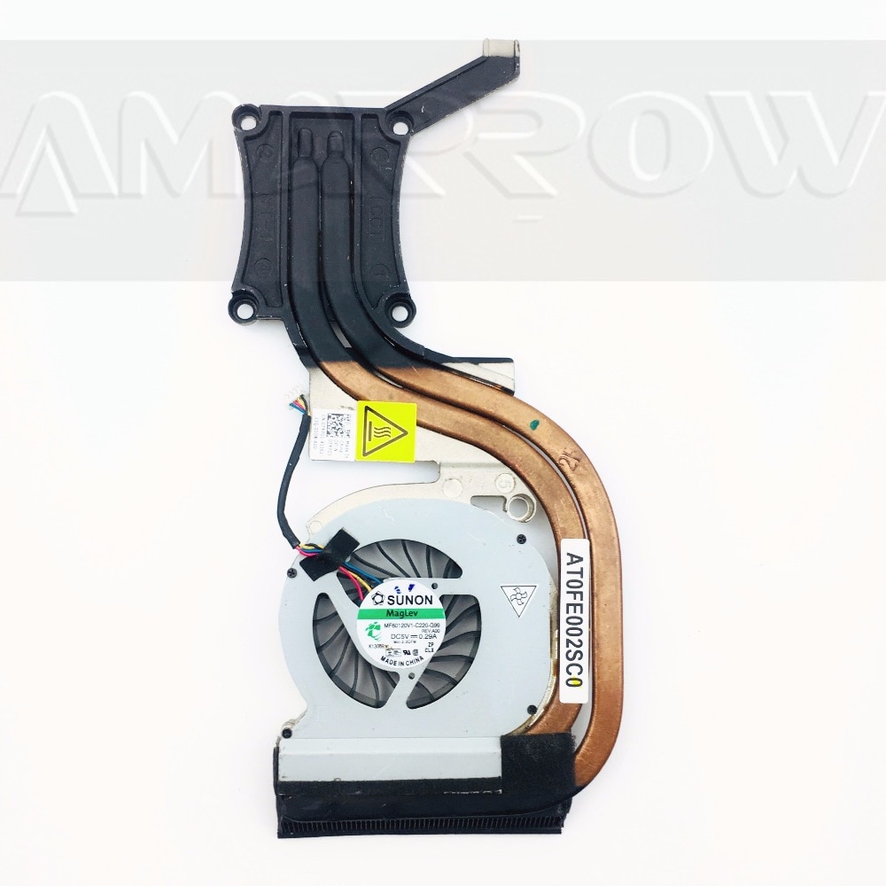 Original free shipping laptop heatsink cooling fan cpu cooler For DELL E6420 CPU heatsink 0TYP01 AT0FE002SC0