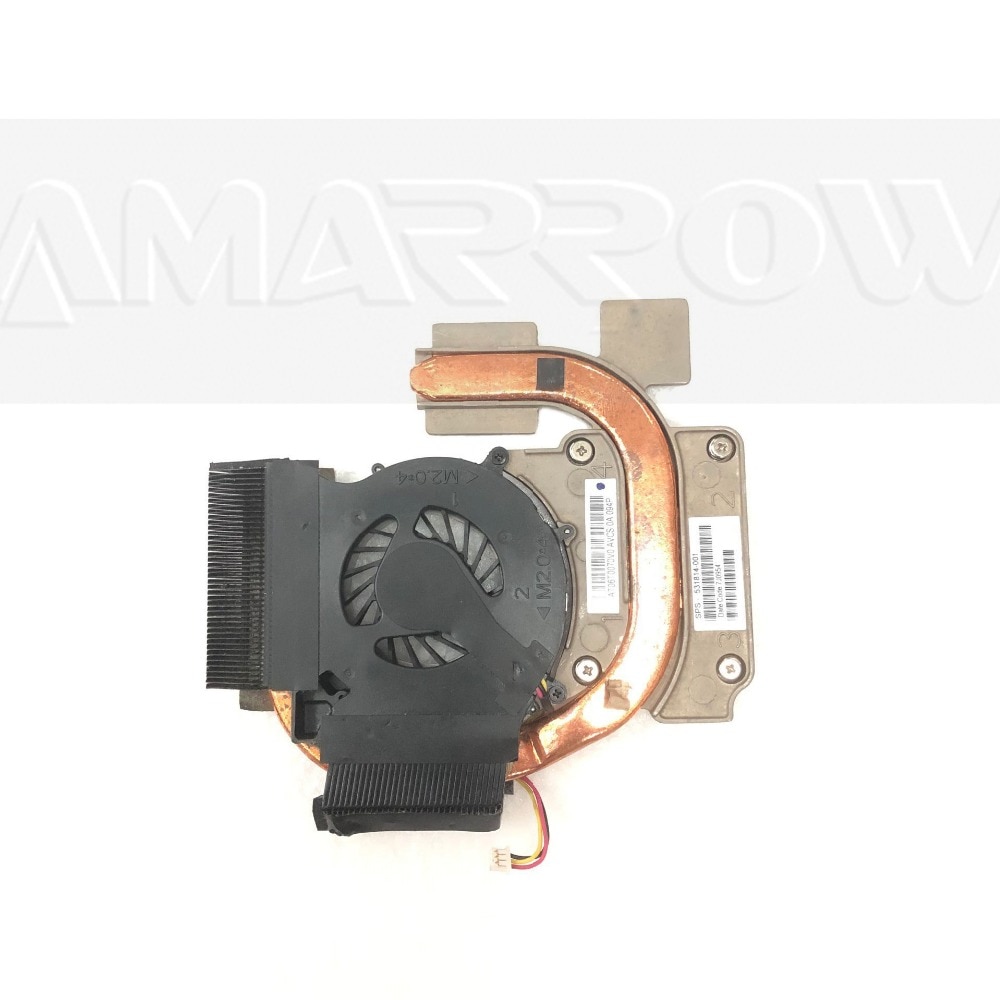 Original free shipping laptop heatsink cooling fan cpu cooler For HP CQ35 DV3 DV3-2000 CPU heatsink 531813-001