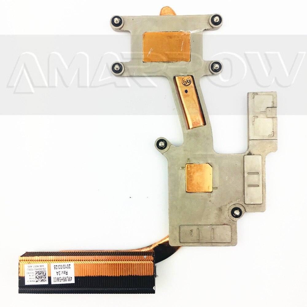 Original free shipping cpu cooler laptop heatsink cooling fan For DELL N7010 CPU heatsink 09DHN3