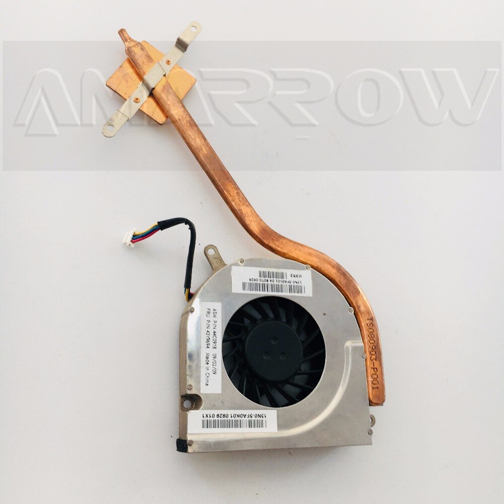 Original free shipping CPU heatsink cooling fan For Lenovo SL400 43Y9694 13N0-5FA0K01