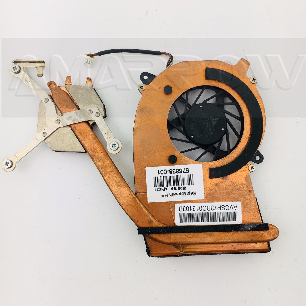 Original laptop heatsink cooling fan cpu cooler For HP ENVY 15 15-1200 15-1300 15T-1000 15T-1100 15T-1100SE heatsink 576838-001