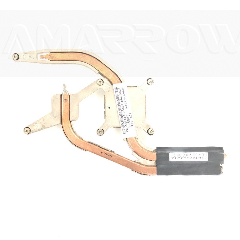 Original free shipping coollin CPU heatsink For DELL D820 D830 Heatsink 0RT912