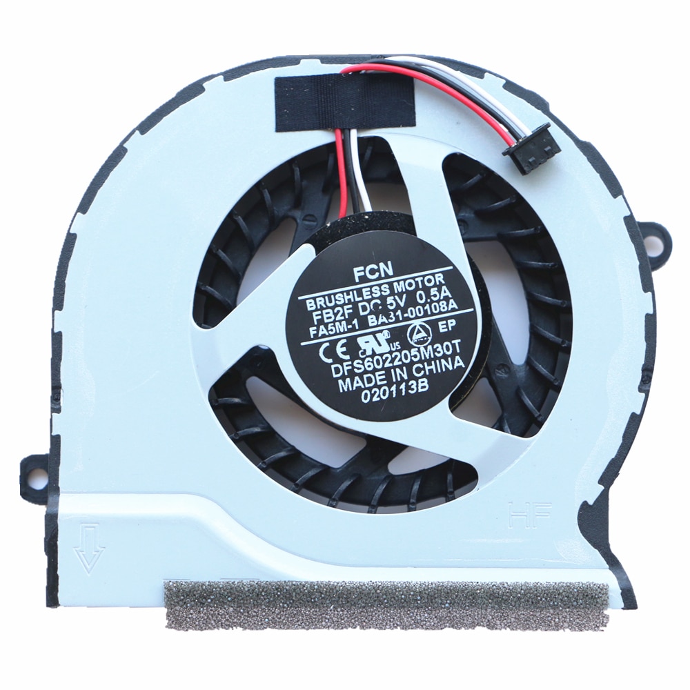 BA31-00108A For Samsung NP300V5A NP305V4A NP300E5C NP305V4Z NP300E45 NT300E5C Cpu Cooling Fan DFS602205M30T FB2F DC5V 0.5A BA31-00108A For Samsung NP300V5A NP305V4A NP300E5C NP305V4Z NP300E45 NT300E5C Cpu Cooling Fan DFS602205M30T FB2F DC5V 0.5A