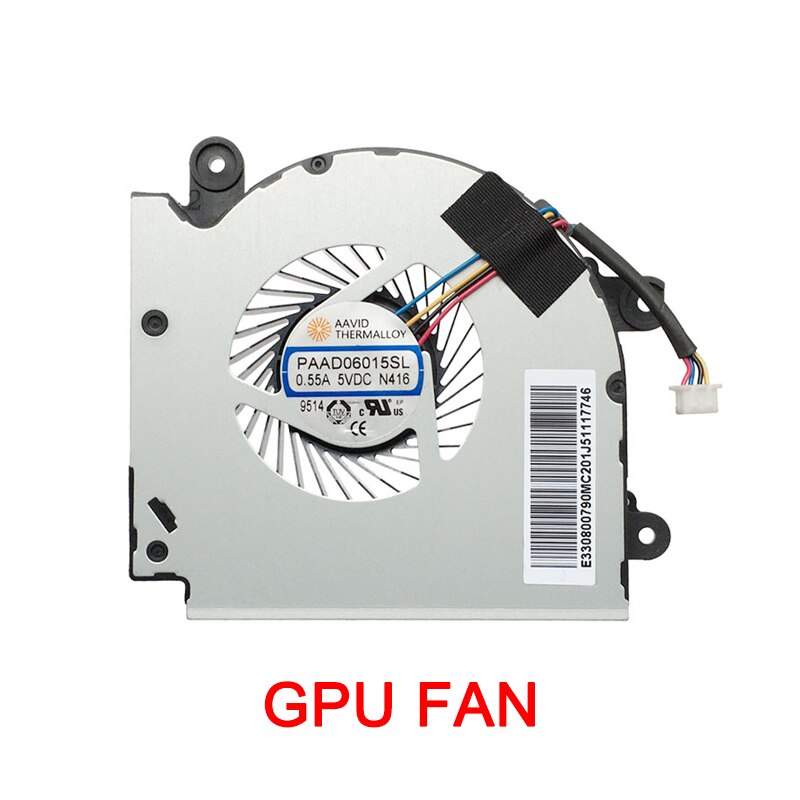 Fan MSI GF75 8RC 8RD 9SC 9SD MS-17F2/F3/F4/F5 PAAD06015SL N415 N416