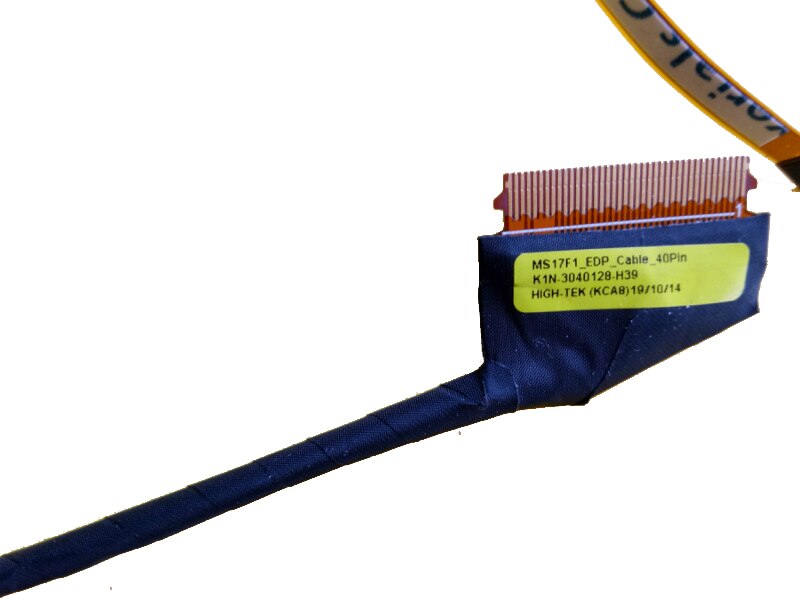 MSI MS17F1 LCD EDP Cable 40 PIN K1N-3040128-H39 MSI MS17F1 LCD EDP Cable 40 PIN K1N-3040128-H39