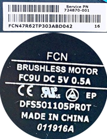 Heatsink Fan 46R62HSTPE0 736260-001 DFS501105PR0T FC9U HP Pavilion 14-E 15-E 17-E Heatsink Fan 46R62HSTPE0 736260-001 DFS501105PR0T FC9U HP Pavilion 14-E 15-E 17-E