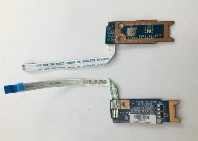 Toshiba C55-B C50-B C55T-B C50D-B C55D-B LS-B302P Power Switch Button Board with Cable Toshiba C55-B C50-B C55T-B C50D-B C55D-B LS-B302P Power Switch Button Board with Cable