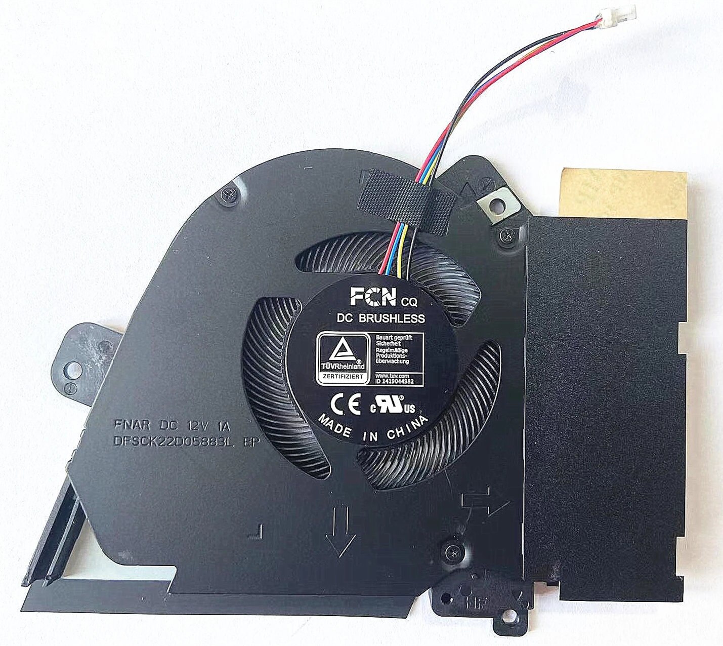 Cooling Fan Asus TUF Gaming Dash F15 FX516 FX516P FX516PR Air RTX 3070 FNAR FNAQ DFSCK22D05883L