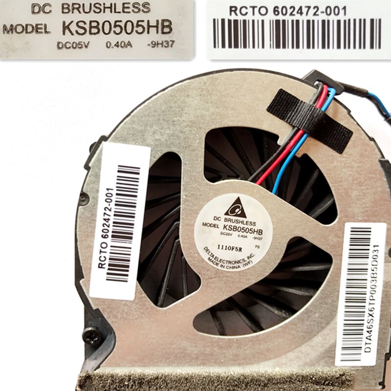 Cooling Fan KSB0505HB 9H37 602472-001 Hp Probook 4325S 4420S 4421S 4426s 4321S 4320S 4425S 4326S