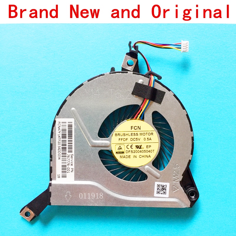 Cooling Fan FDFF DFS200405040T 767776-001 Hp pavilion PC 17-f261ng 17-f261nf 17-f200nk 17-f210ng Cooling Fan FDFF DFS200405040T 767776-001 Hp pavilion PC 17-f261ng 17-f261nf 17-f200nk 17-f210ng