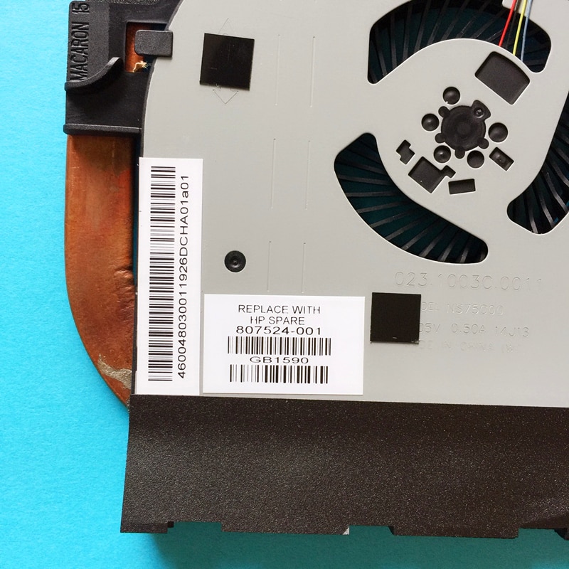 Heatsink Fan 807524-001 FGCT DFS551205WQ0T HP Envy 15-W 15-W056CA 15-W105WM 15-W110NR 15-W237CL 15-W291MS