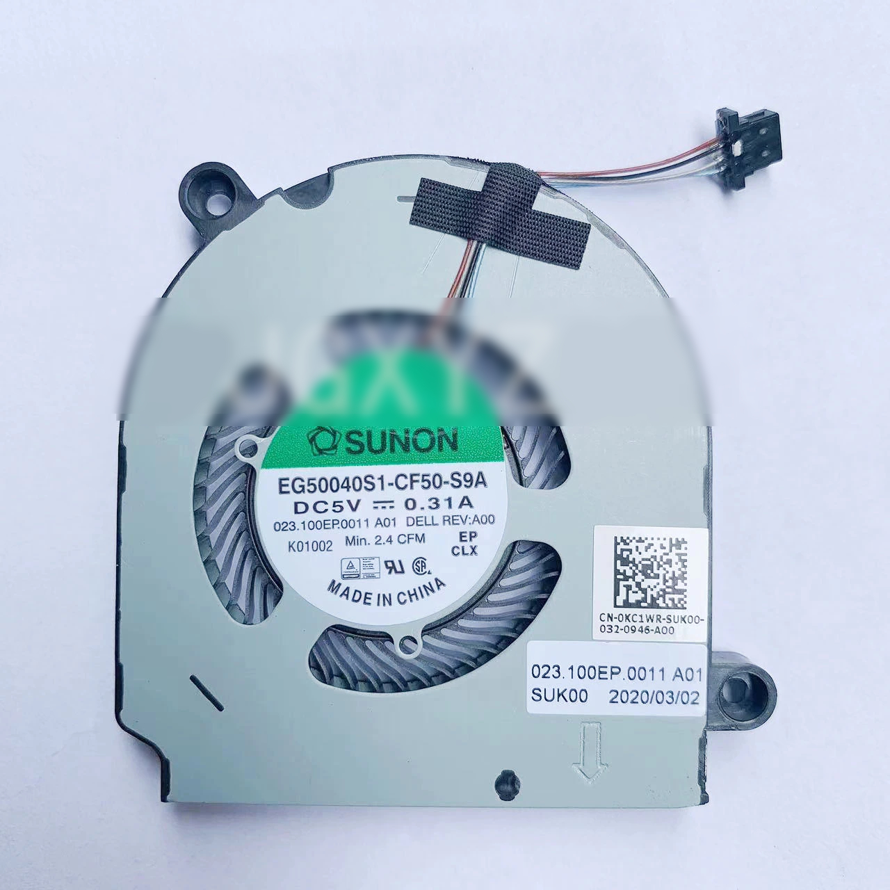 Cooling Fan Dell Latitude 13 5300 2-in-1 0KC1WR EG50040S1-CF50-S9A KC1WR