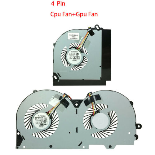 Cooling Fan Clevo P950 P950HR P950ER T97 T96E T800 4 Wire 3 Pin Cooling Fan Clevo P950 P950HR P950ER T97 T96E T800 4 Wire 3 Pin