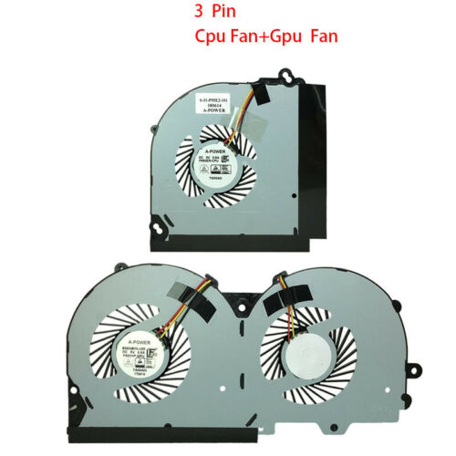 Cooling Fan Clevo P950 P950HR P950ER T97 T96E T800 4 Wire 3 Pin Cooling Fan Clevo P950 P950HR P950ER T97 T96E T800 4 Wire 3 Pin