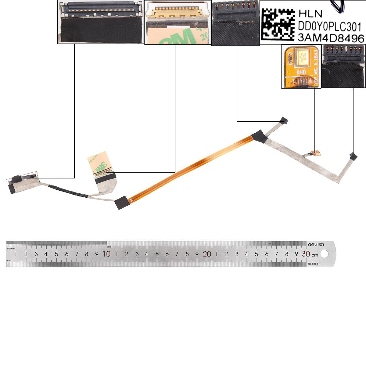 DD0Y0PLC301 LCD Cable HP EliteBook x360 1030 G3 30pin DD0Y0PLC301 LCD Cable HP EliteBook x360 1030 G3 30pin