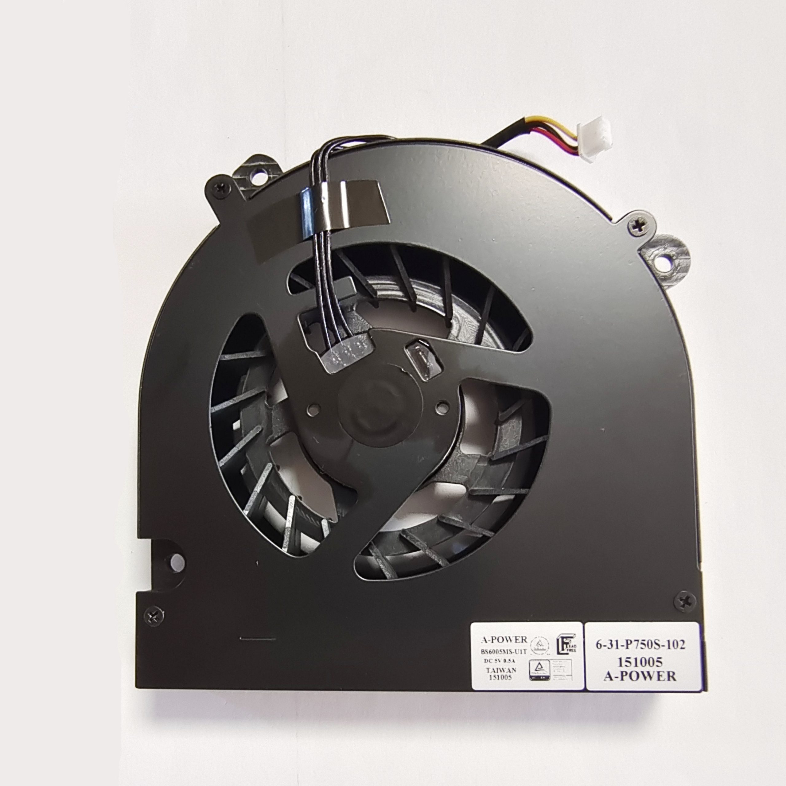 6-31-P750S-102 BS6005MS-U1T Cooling Fan Clevo P750 P750ZM P751ZM P750DM P751DM P770ZM-G