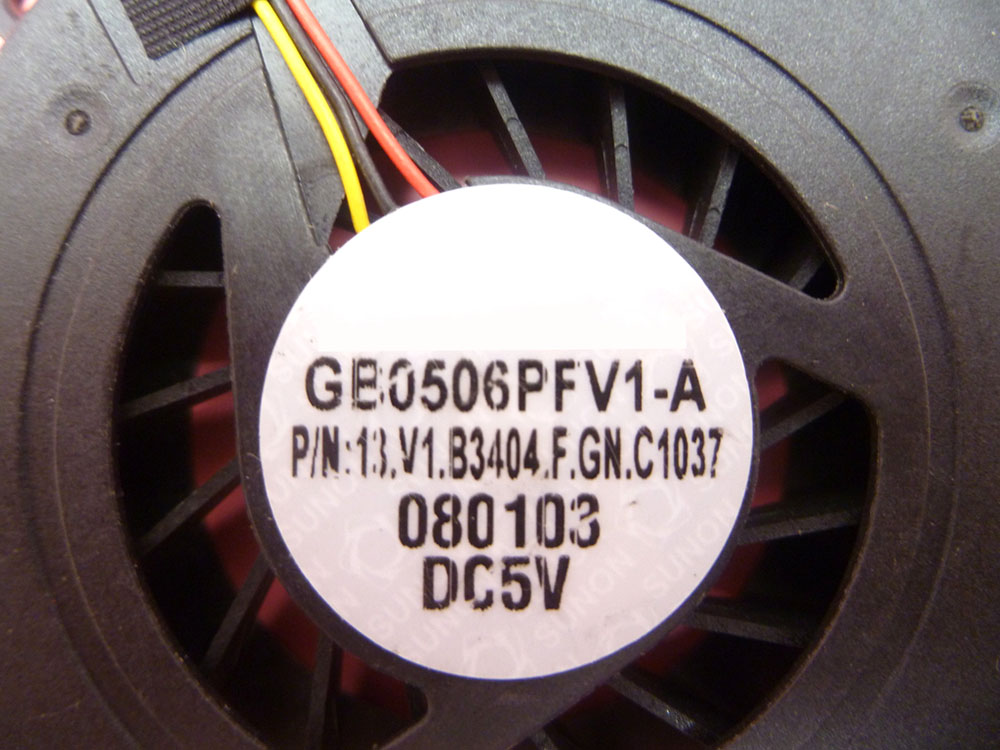 GB0506PFV1-A Cooling Fan Dell Vostro 1310 1320 V1310 V1320 1510 2510 13.V1.B3404.F.GN C1037 GB0506PFV1-A Cooling Fan Dell Vostro 1310 1320 V1310 V1320 1510 2510 13.V1.B3404.F.GN C1037