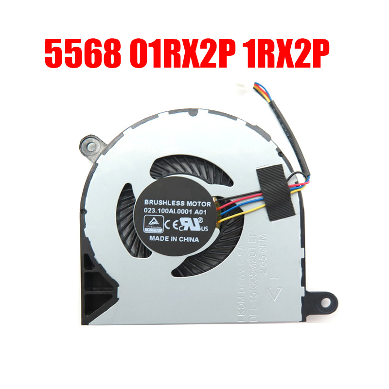 01RX2P DFB451005M20T FK0M Cooling Fan Dell Inspiron 5568 5578 023.100AI.0001 A01 01RX2P DFB451005M20T FK0M Cooling Fan Dell Inspiron 5568 5578 023.100AI.0001 A01