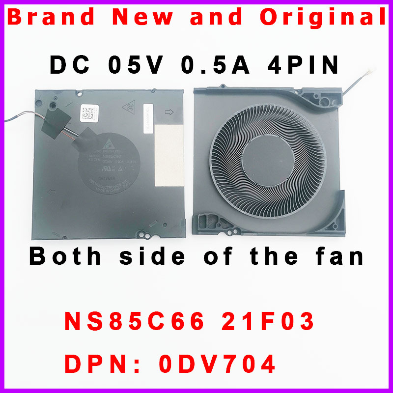 0MFWHG 0DV704 0HN24M Cooling Fan Dell NS85C66 21F03 NS85C67 21F04 NS85C68 21F05