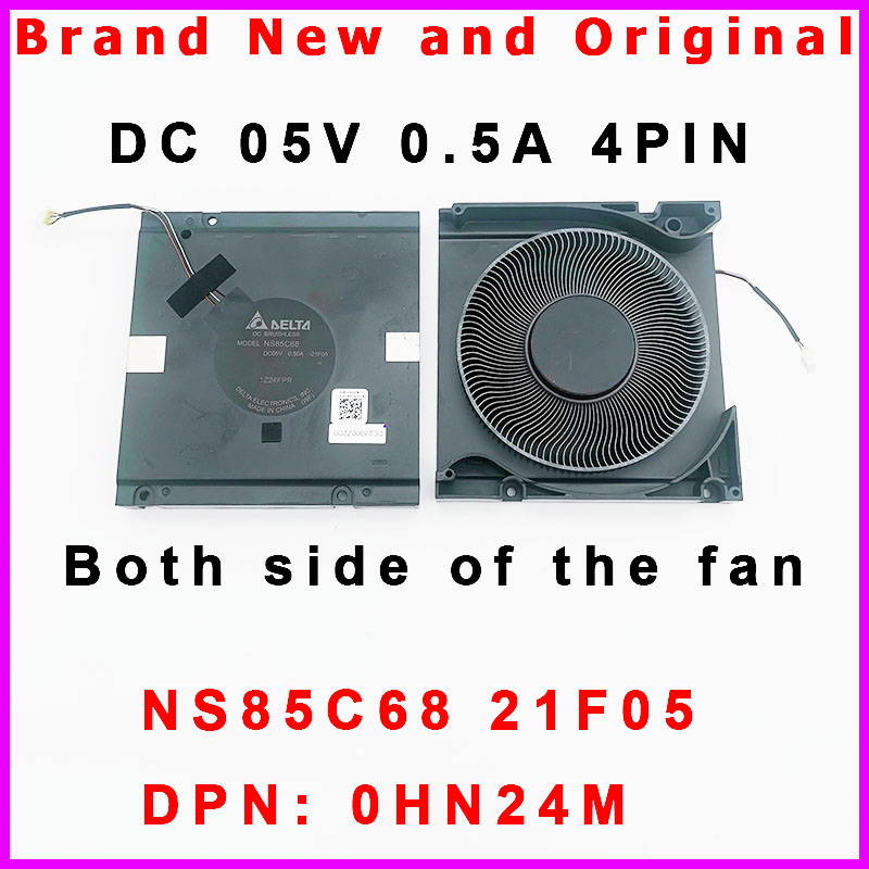 0MFWHG 0DV704 0HN24M Cooling Fan Dell NS85C66 21F03 NS85C67 21F04 NS85C68 21F05