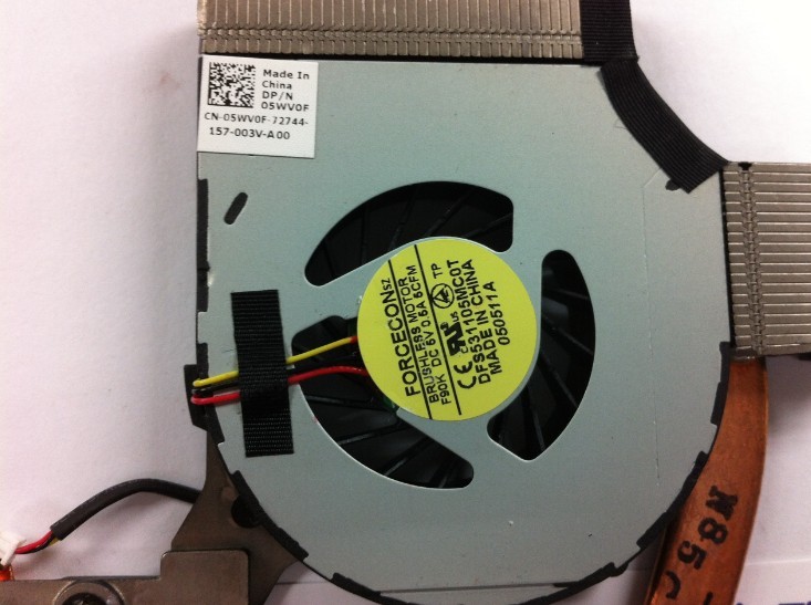 05WV0F 60.4EX16.002 Heatsink Fan Dell Vostro V3300 V3350 3300 3350 V3500 05WV0F 60.4EX16.002 Heatsink Fan Dell Vostro V3300 V3350 3300 3350 V3500
