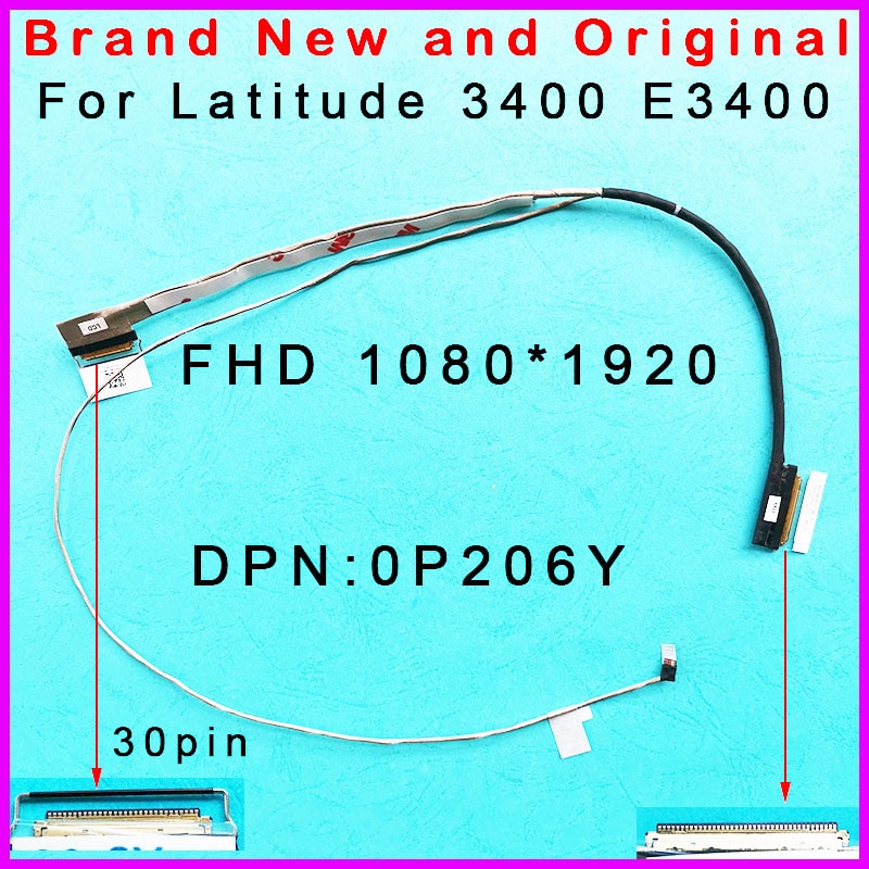 0P206Y EDP LCD cable Dell Latitude 3400 E3400 1920 x 1080 Wistorn bolt14 FHD 450.0FV01.0021 0P206Y EDP LCD cable Dell Latitude 3400 E3400 1920 x 1080 Wistorn bolt14 FHD 450.0FV01.0021