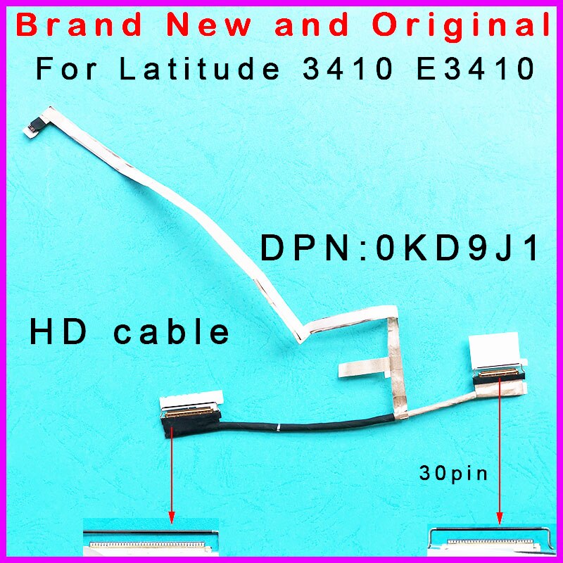 0KD9J1 LVDS LCD Video Webcam Cable MKB L14 Dell Latitude 3410 E3410 450.0KA01.0041 0KD9J1 LVDS LCD Video Webcam Cable MKB L14 Dell Latitude 3410 E3410 450.0KA01.0041