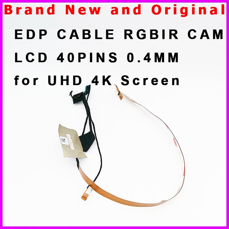 02R07F Latitude 7410 E7410 2-IN-1 FDX40 EDP RGBIR Camera UHD 4K LCD Cable 3mm