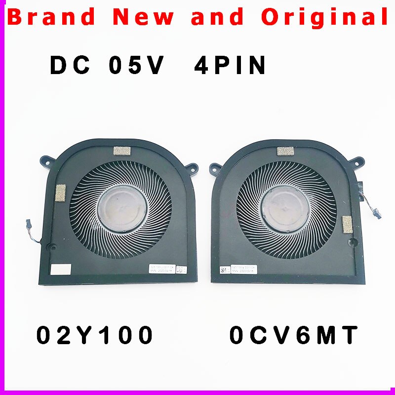0VV91R 0XXV2K 02Y100 0CV6MT Cooling Fan Dell XPS17 9700 9710 Precision 5750 5760 P92F 0VV91R 0XXV2K 02Y100 0CV6MT Cooling Fan Dell XPS17 9700 9710 Precision 5750 5760 P92F