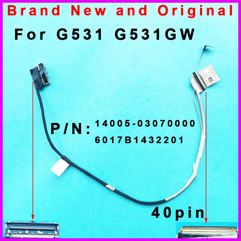 Lcd Edp cable Asus G531 G531GW 14005-03070000 6017B1432201 Lcd Edp cable Asus G531 G531GW 14005-03070000 6017B1432201