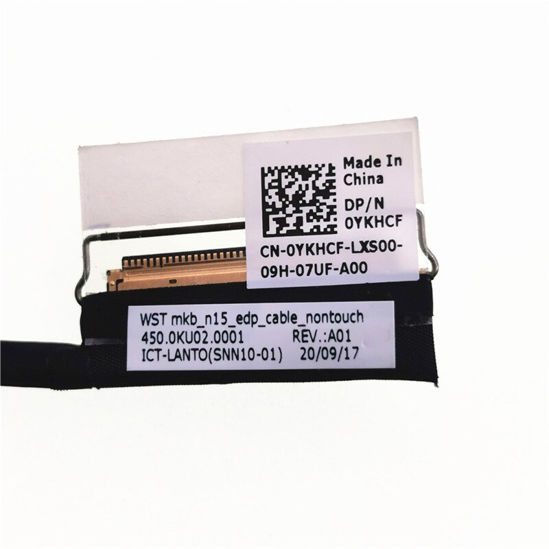 New Original Laptops LCD EDP CABLE FOR Dell Inspiron 15 5501 5502 5508 5509 Vostro 15 5501 NO TOUCH 30PIN 450.0KU02.0001 0YKHCF New Original Laptops LCD EDP CABLE FOR Dell Inspiron 15 5501 5502 5508 5509 Vostro 15 5501 NO TOUCH 30PIN 450.0KU02.0001 0YKHCF