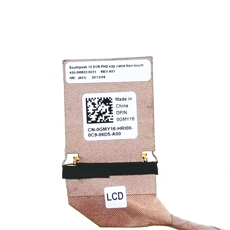 NEW ORIGINAL Laptop LCD Cable For Dell Precision 3560 Latitude 5520 IR NO TOUCH FHD 0GMY16 450.0M603.0001 NEW ORIGINAL Laptop LCD Cable For Dell Precision 3560 Latitude 5520 IR NO TOUCH FHD 0GMY16 450.0M603.0001