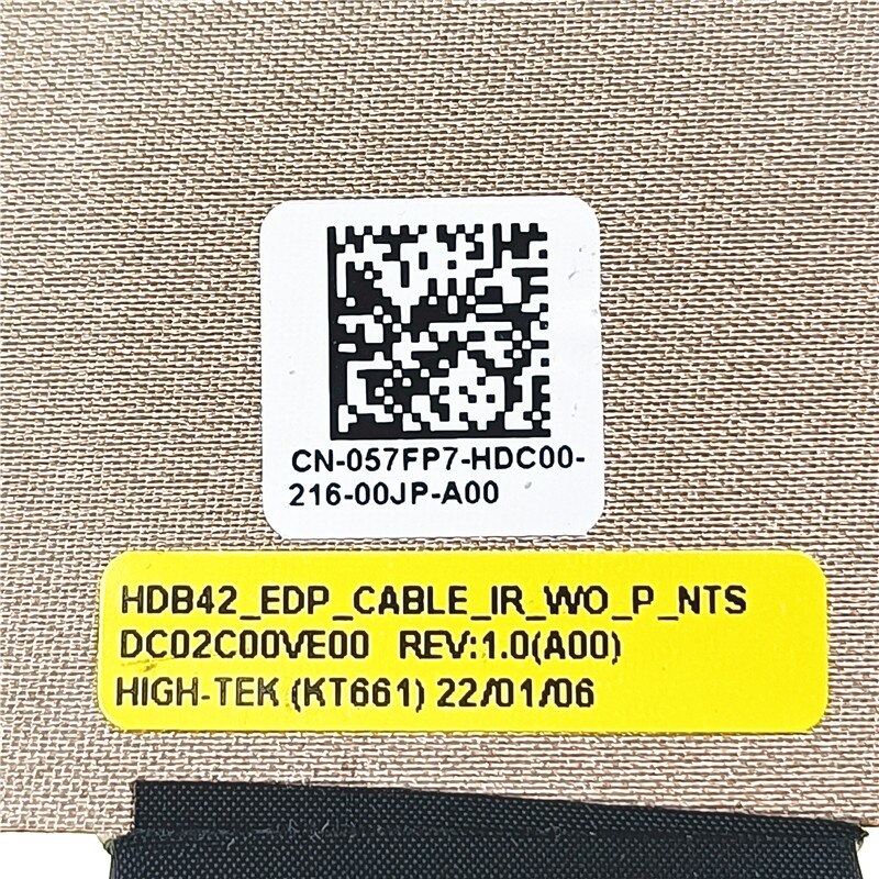New Original Laptop LCD EDP EDP IR WO P Cable For Dell Latitude 5430 E5430 HDB42 NO TOUCH 057FP7 DC02C00VE00