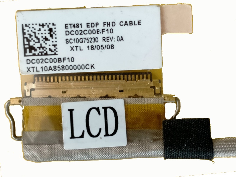 NEW ORIGINAL LCD LED LVDS Cable For LENOVO Thinkpad T480S 01YN993 DC02C00BF10 FHD 30PIN NEW ORIGINAL LCD LED LVDS Cable For LENOVO Thinkpad T480S 01YN993 DC02C00BF10 FHD 30PIN