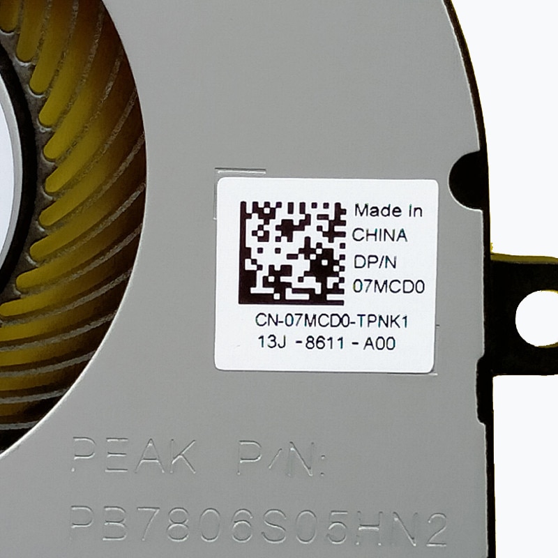 NEW ORIGINAL Laptop CPU Cooling Cooler Fan For DELL Inspiron 5570 15-5575 3583 P75F 07MCD0 NEW ORIGINAL Laptop CPU Cooling Cooler Fan For DELL Inspiron 5570 15-5575 3583 P75F 07MCD0