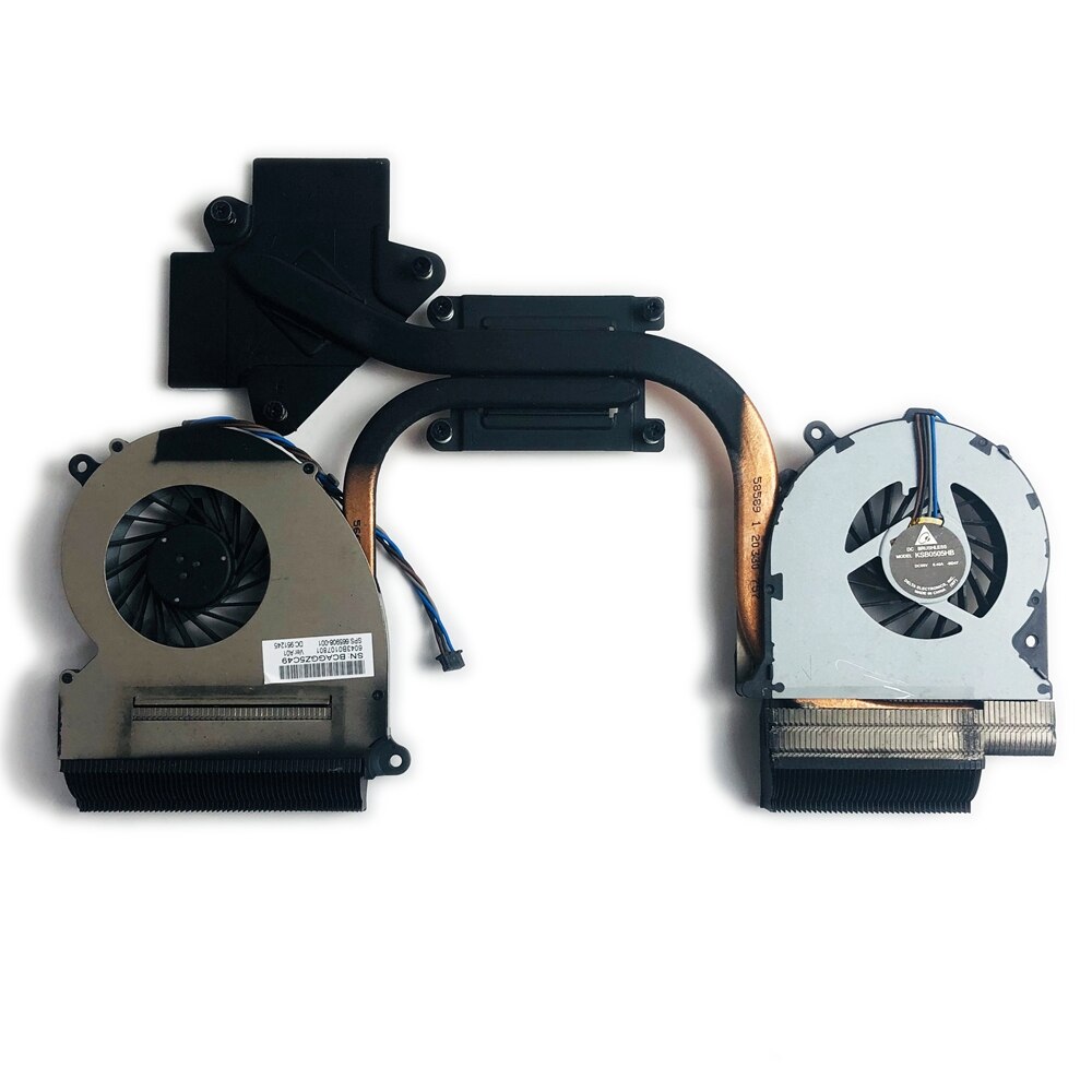 New Original Laptop CPU GPU Heatsink Cooling Fan For HP Envy 17 17-3000 17-3100 Radiator KSB0505HB -BD46 -BD47 DC5V 665908-001 New Original Laptop CPU GPU Heatsink Cooling Fan For HP Envy 17 17-3000 17-3100 Radiator KSB0505HB -BD46 -BD47 DC5V 665908-001