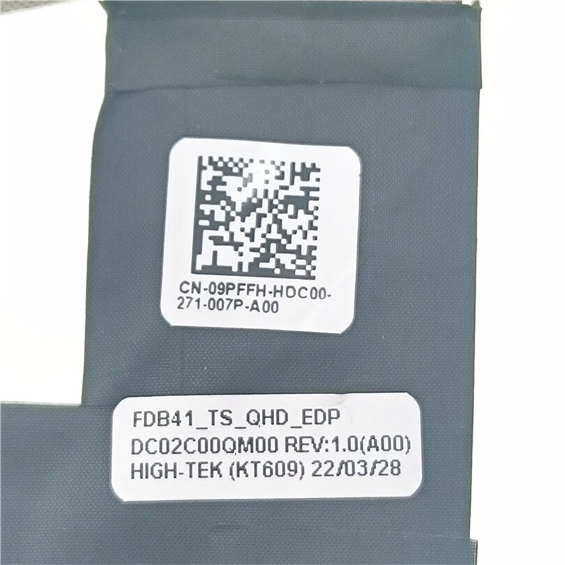 New Original Laptop LCD EDP QHD Cable For Dell Latitude 9420 2-in-1 FDB41 TOUCH 9PFFH 09PFFH DC02C00QM00